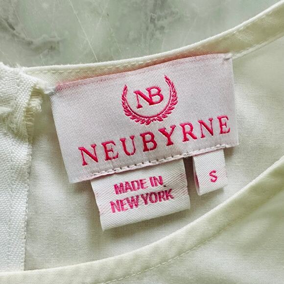 Neubyrne Ladies Sequin Puff Sleeve Blouse Size Small Cotton Party Fancy Shimmer - Picture 3 of 5